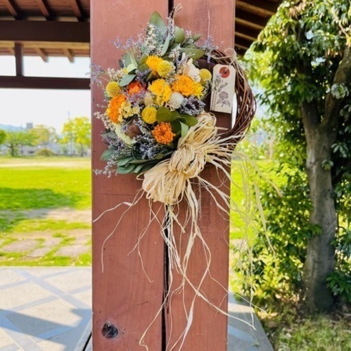 完売　母の日まで価格　水やりなしでずっと飾れるリース　母の日