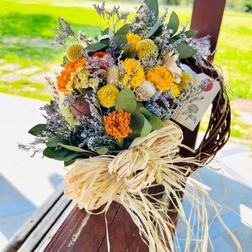 完売　母の日まで価格　水やりなしでずっと飾れるリース　母の日