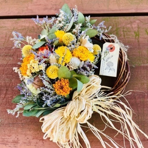 完売　母の日まで価格　水やりなしでずっと飾れるリース　母の日