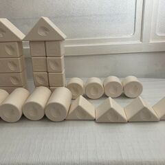 【中古玩具】ピープル　お米の積み木セット