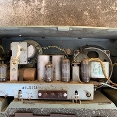 昭和レトロ　松下電器産業（ナショナル）　真空管ラジオ　EA-305」の画像