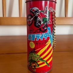 仮面ライダー　V3 ブリキ缶　当時物　昭和