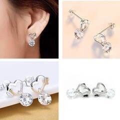 バタフライシルバースタッドピアス（新品）の画像