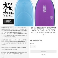 2024プライドボディボードSAKURA VMの画像