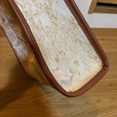 minia　ウッドハンドルジャガートート バッグ トートバッグの画像