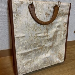 minia　ウッドハンドルジャガートート バッグ トートバッグの画像