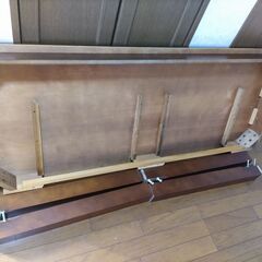 中古　天然木製デスク・テーブルの画像