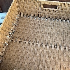 41cm幅大型ナチュラルバスケットカゴの画像