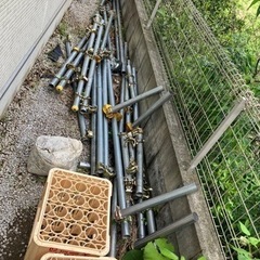 単管パイプ　屋外の画像