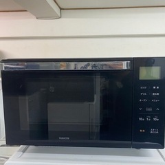 配送可能　保証付き 2022年製ヤマゼン YAMAZEN YRJ-F182TV-B [オーブンレンジ 縦開き 18L ブラック系]