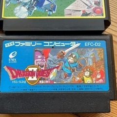ファミコンソフト カセット ギャラクシアン　ゼビウス　グーニーズ　ドラゴンクエストⅡの画像