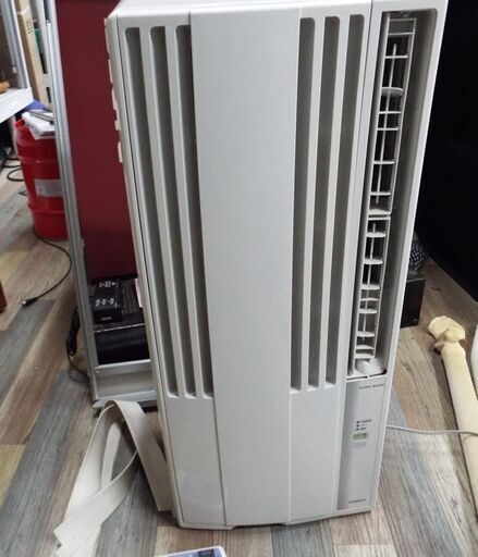 動作品 CORONA コロナ ウインドエアコン CW-1614 2014年 カバーに割れ有り 窓用エアコン