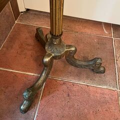 イタリア製　真鍮コートハンガー　ゴールドの画像