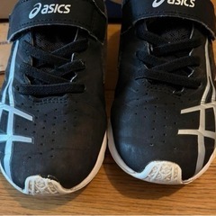 【asics】スニーカー　上靴　19㎝　レーザービーム　ブラック　シューズ靴/バッグ 靴 スニーカーの画像
