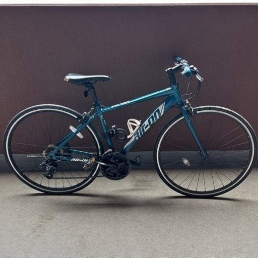 美品！サカモトテクノ製　AIR-ON 700C アルミ 21速　430mm GREEN系 クロスバイク