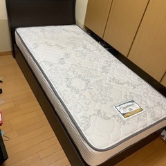 シモンズ 引き出し付き シングルベッド マットレス付き