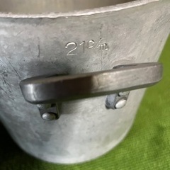 寸胴　　2点  ステンレス寸胴、アルミ寸胴
の画像