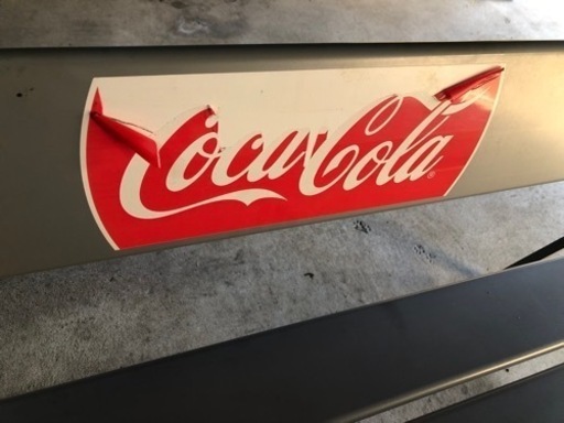 コカコーラ　アルミベンチ　シール剥がれ有り