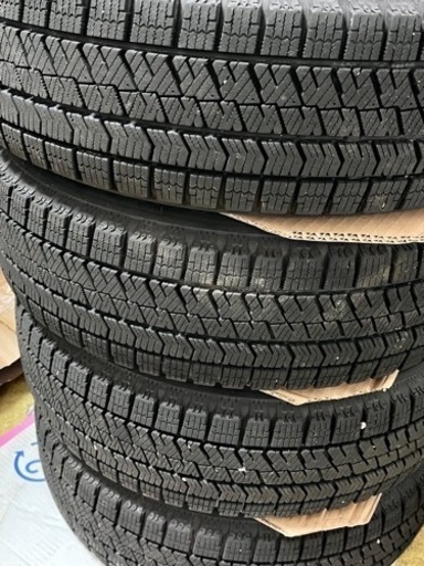 VRX2【2021年製】155/65R14スタッドレスタイヤ8〜9部山&スズキ純正アルミホイール 