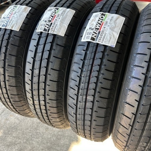 新品　2025年製　BRIDGESTONE 155/65R14 　組み換え　バランス　バルブ　全て込み　ブリヂストン　NEWNO 夏タイヤ