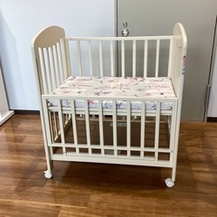ベビーベッド【町田市再生家具】240370の画像