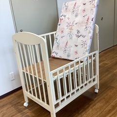 ベビーベッド【町田市再生家具】240370の画像