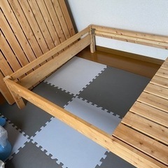 家具 ベッド セミダブルベッド ベッドフレームの画像