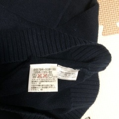 120 綿ニット長袖セーターの画像