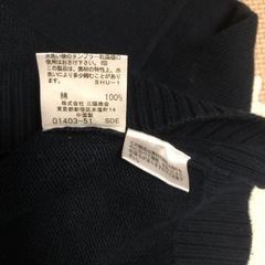 120 綿ニット長袖セーターの画像