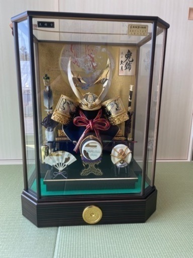 五月人形　人形の久月　兜飾　オルゴール付