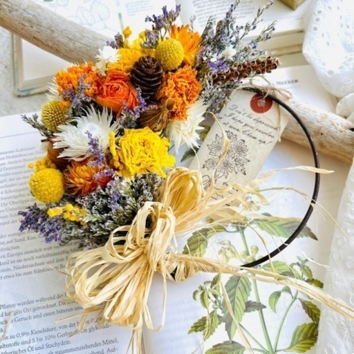 完売　母の日まで価格　水やりなしでずっと飾れる初夏、夏、その先紅葉の季節にも、なリース