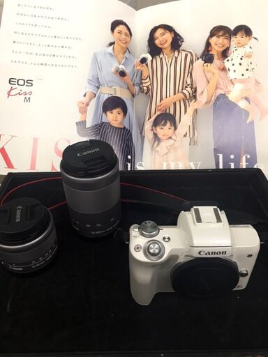 カメラ　一眼レフ　CANON　EOS　KISS　M　ダブルレンズ　ミラーレスカメラ　貝塚　二色浜　運動会　行事　思い出　記念　撮影