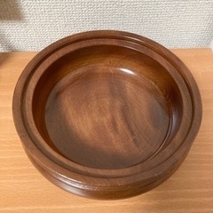 お茶請け容器　菓子入れ　菓子器　木製　楊枝　
昭和レトロの画像