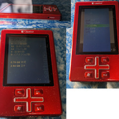 🎼ポータブル MP3プレイヤー🎼TOSHIBA 東芝 ギガベスト gigabeat T401S MET401S(R) レッド ( 4GB ) の画像