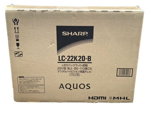 ★SHARP  AQUOS LC-22K20-B 2014年製
