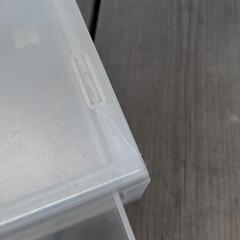 無印良品　ポリプロピレンケース　横ワイド薄型　3段＋1段の画像