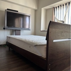家具 ベッド セミダブルの画像