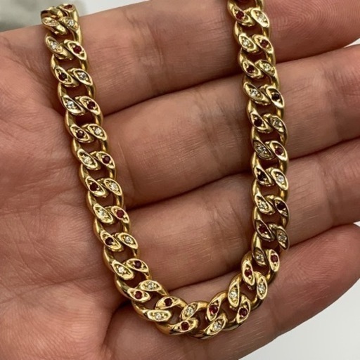 K18 18金　喜平ダイヤ　ブレスレット　36.4g 2面ブレス