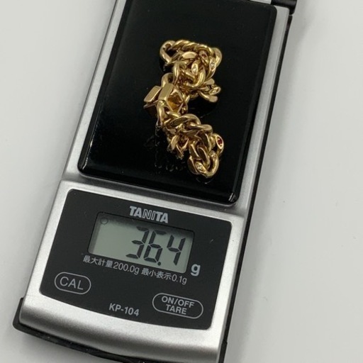 K18 18金　喜平ダイヤ　ブレスレット　36.4g 2面ブレス