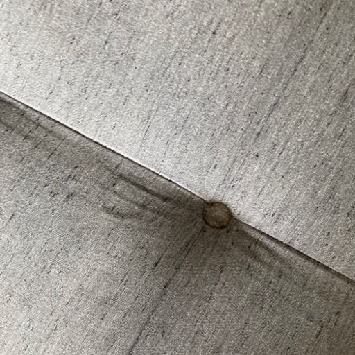 《取引完了》定価約7万円　家具 ソファ 2人掛けソファ　グレー　ファブリック　クッション付き