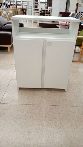 ★ジモティ割あり★  シューズボックス 白 H80.5×D30×W60 クリーニング済み TJ5791