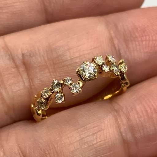 売り切れました。K18 18金　スターダイヤ　ハーフエタニティ　2.7g WISH UPON A STAR 約11号