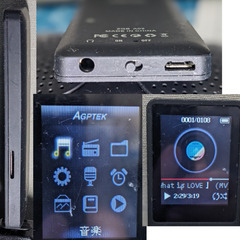 🎼ポータブル MP3プレイヤー🎼AGPTEK A02 （容量8GB)(ブラック)の画像