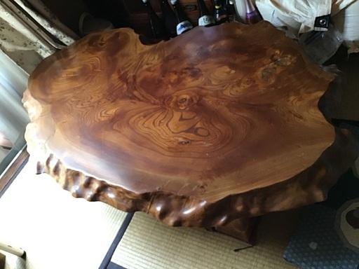 一枚板の座卓、中古品