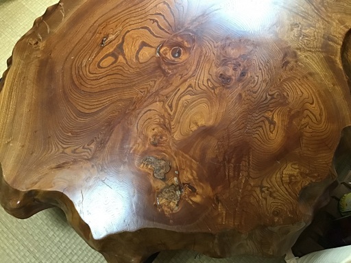 一枚板の座卓、中古品