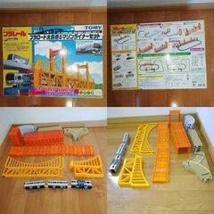 プラレール　車両・レール・プラロード大鉄橋・サウンド除雪DDI4重連・テレビプラレール運転士のセットの画像