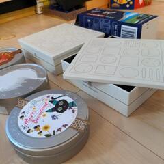 金属の空箱（小さめ）の画像