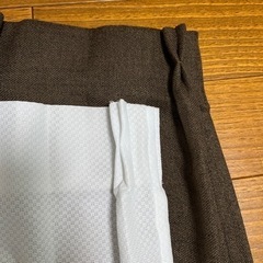 遮光カーテン＆レースカーテンセット　ニトリ　の画像