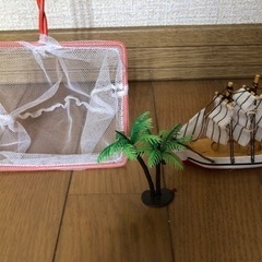 すくい網・水槽アクセサリー2点の画像