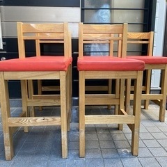 【1000円差し上げます】北日本ブライスウッド飲食店椅子5脚セットの画像